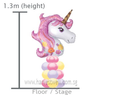 Customize Unicorn Balloon Column Singapore