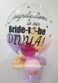 Customised Congrats Bride To Be Bubble Balloon Singapore