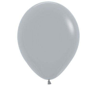 Grey Colour Helium Latex Balloon Singapore