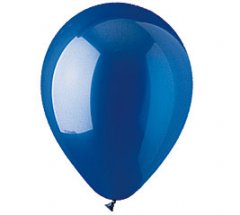 Crystal Sapphire Blue Helium Latex Balloon