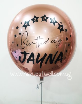Customize Birthday Celebration ORBZ Balloon Singapore