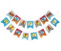 Super Hero Blast Birthday Jointed Banner