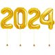 New Year 2024 Megaloon Gold Foil Balloon