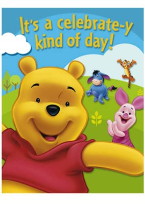 Winnite The Pooh Invitation Card Singapore