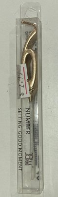 Rose Gold Number 6 Thin Birthday Candle Singapore