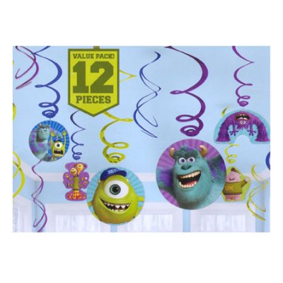 Monsters University Swirl Decorations Value Pack (12pcs) Singapore