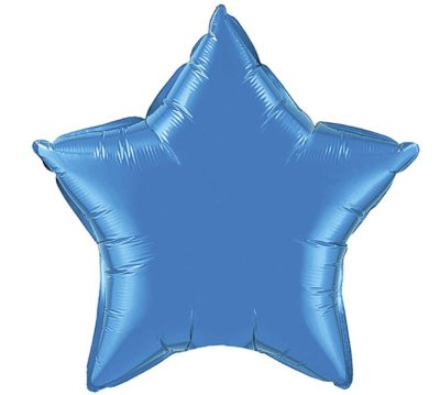 Sapphire Blue Star Shape Mylar Balloon Singapore