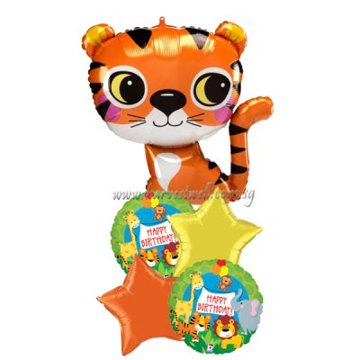 Jungle Safari Animal Tiger Birthday Balloon Package Singapore