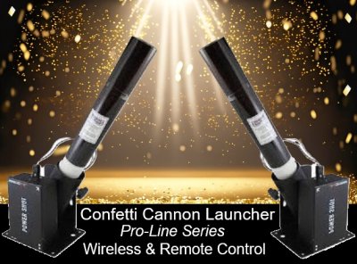 Duo Confetti Cannon Wireless Launcher Rental (Pro-Line Series) Singapore