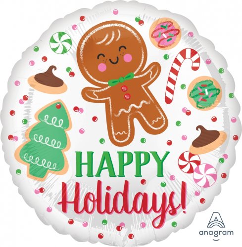 Holiday Cookies Mylar Balloon