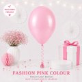 Pink Colour Helium Latex Balloon Singapore