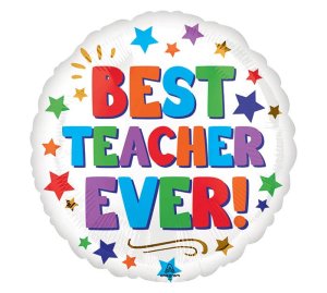 happy teacher's day balloon