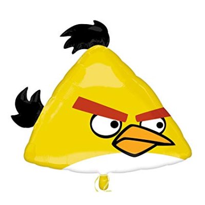 Angry Birds Yellow Bird Super Shape Mylar Balloon Singapore