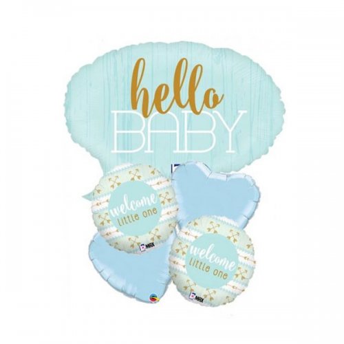 Hello Little One Boy Balloon Package