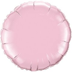 Pink Round Shape Mylar Balloon