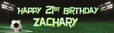 Soccer Ball Birthday Customized Banner Singapore
