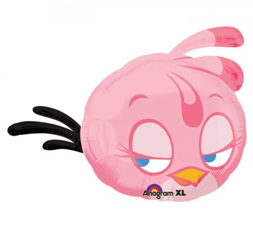 Angry Bird Pink Super Shape Mylar Balloon
