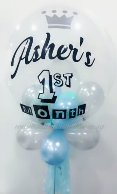 Customised Baby Full Month Bubble Balloon