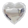 Silver Heart Shape Mylar Balloon Singapore
