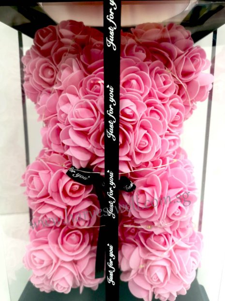 Hot Air Balloon Pink Rose Teddy Bear Singapore