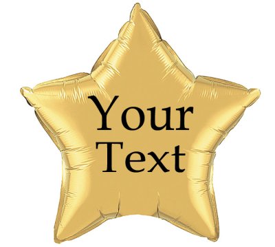 Customised Jumbo Star Foil Balloon Singapore