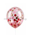 Confetti Romantic Rose Helium Latex Balloon Singapore