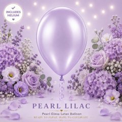 Pearl Lilac Helium Latex Balloon