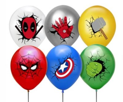 Marvel Heroes Helium Latex Balloon Singapore