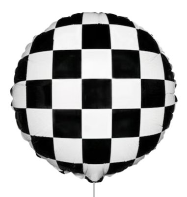 F1 Racing Checkered Mylar Balloon Singapore
