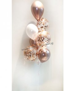 Customize Rose Gold Balloon Cluster