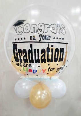 Customised Graduation Bubble Balloon Singapore