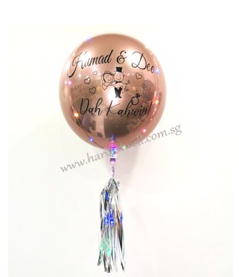 Customize Married Couple ORBZ Balloon Singapore