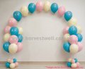 Helium Balloon Column with String Arch Singapore