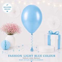 Light Blue Colour Helium Latex Balloon