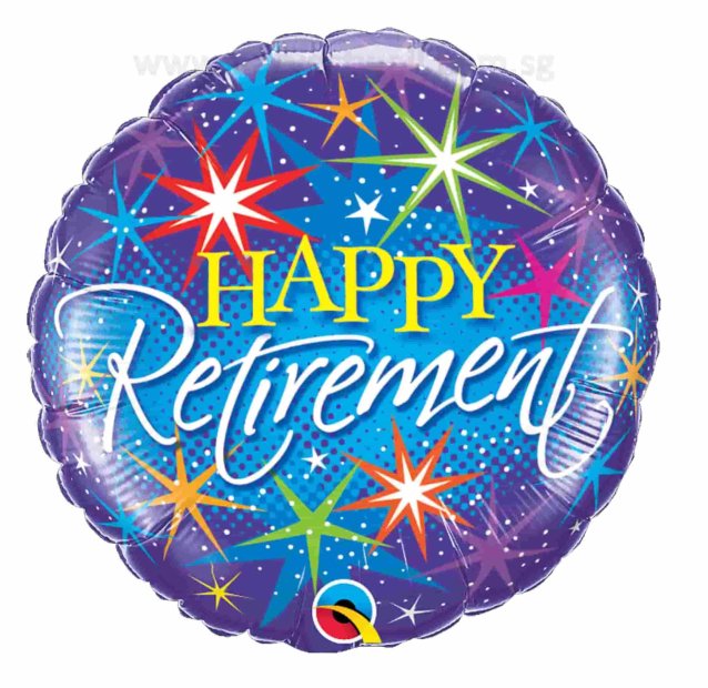 Retirement Mylar Balloon Singapore