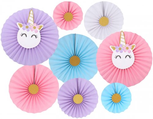 Pastel Unicorn Paper Fan D.I.Y Set