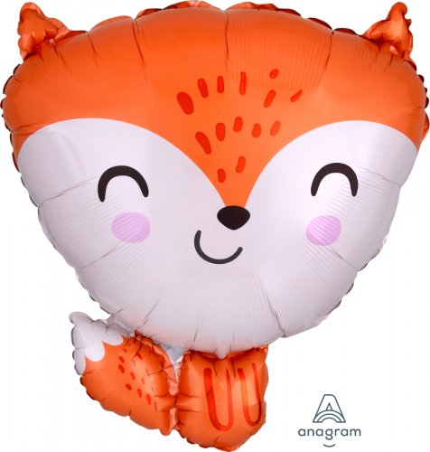 Woodlands Animal Fox JR Shape Mylar Balloon