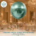 Chrome Green Jumbo Round Shape Helium Latex Balloon Singapore
