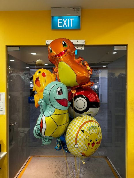 Pokemon Gang Birthday Balloon Bouquet Singapore