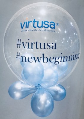 Customised Logan And Slogan Bubble Balloon Singapore