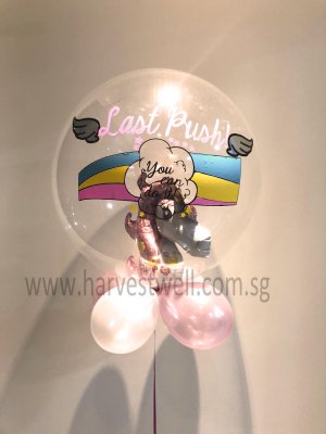 Unicorn Insider Motivation Customised Bubble Balloon Singapore