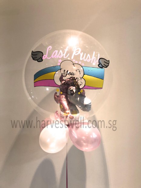 Unicorn Insider Motivation Customised Bubble Balloon Singapore