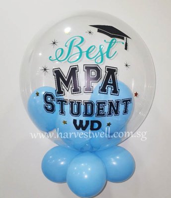 Customised Best Student Bubble Balloon Singapore