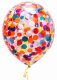 Confetti Helium Latex Balloon (Rainbow)
