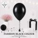 Black Colour Helium Latex Balloon