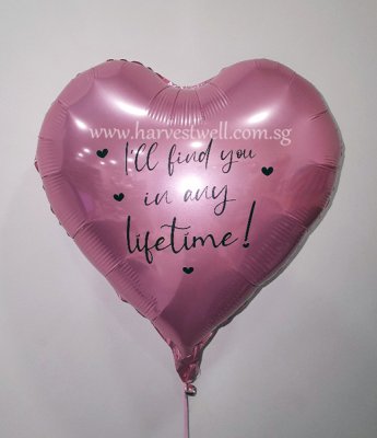 Custom Print Love Quotes Customized Balloon Singapore
