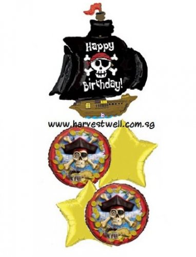 Pirate Ship Birthday Party Balloon Package