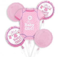 It's A Girl! Romper Balloon Package