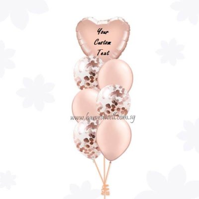 Create Your Own Confetti Balloon Bouquet with Customised Foil Singapore