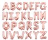rose gold alphabet mega balloons